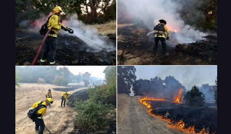 Quick-Acting Firefighters Contain 1-Acre Blaze Near Stevens Creek in Mountain View, No Injuries Reported