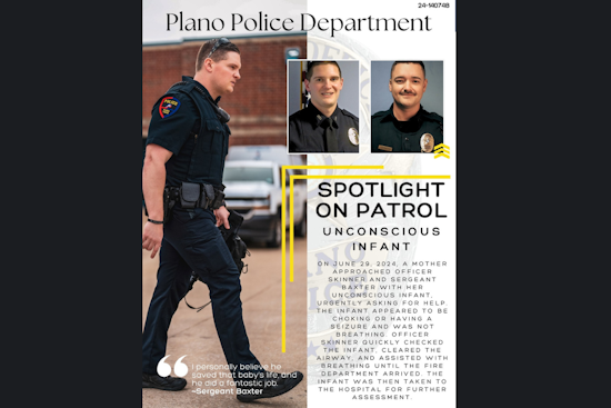 Quick-Thinking Plano Police Officers Lauded for Saving Unconscious Infant in Critical Incident
