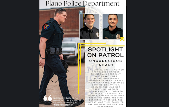 Quick-Thinking Plano Police Officers Lauded for Saving Unconscious Infant in Critical Incident