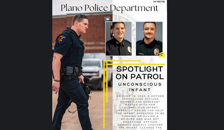 Quick-Thinking Plano Police Officers Lauded for Saving Unconscious Infant in Critical Incident