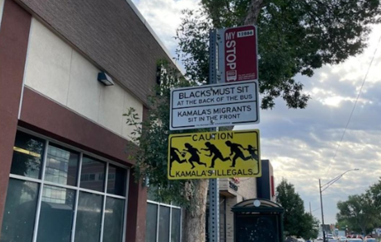 Racist and Anti-Migrant Signs Plague Bus Stops Along Denver's East Colfax Ave, RTD and Police Investigate