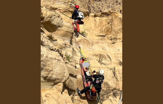 Rescue Team Successfully Retrieves Injured Individual from Cliff at Blacks Beach, San Diego