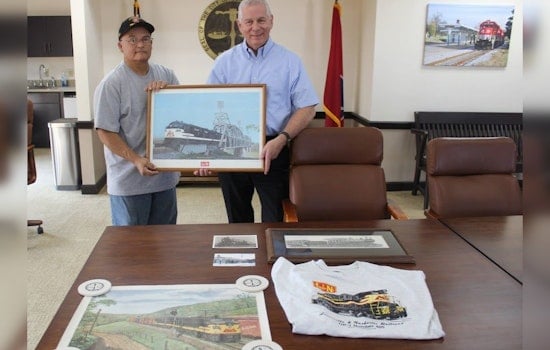 Retired Clarksville Firefighter Donates Priceless Train Memorabilia to City's Historical Collection