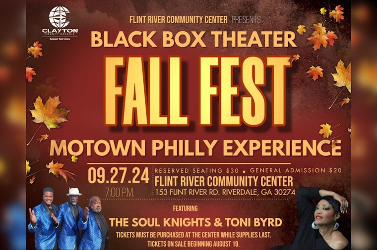 Riverdale's Flint River Community Center to Host 'Motown Philly Experience' at Black Box Theater Fall Fest