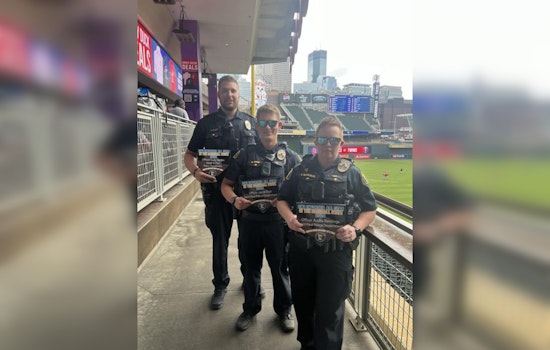 Saint Paul Officers Honored as DWI All-Stars at Twins Game for Traffic Safety Efforts