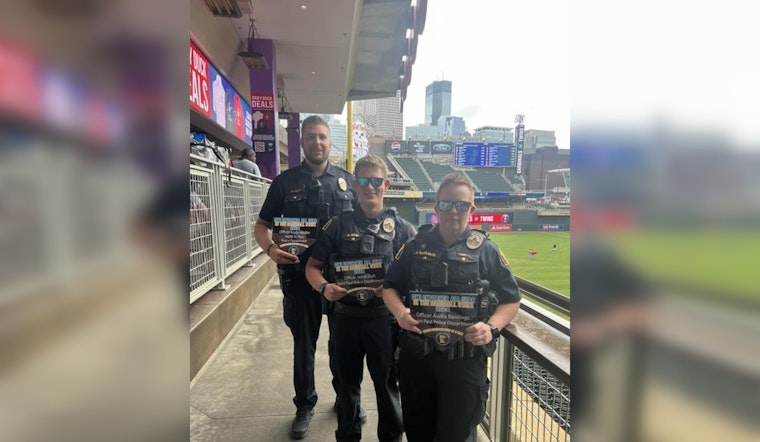 Saint Paul Officers Honored as DWI All-Stars at Twins Game for Traffic Safety Efforts