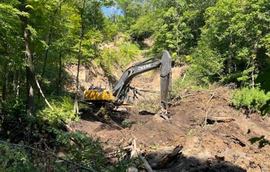 Sanitary Sewer Line in Mankato's Viking Ravine Swiftly Repaired Following Landslide
