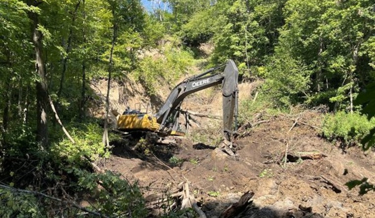 Sanitary Sewer Line in Mankato's Viking Ravine Swiftly Repaired Following Landslide