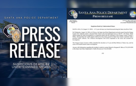 Santa Ana Police Probe Suspicious Death of Local Man Found on River Trail