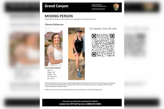 Search Underway for Gilbert Woman Missing After Grand Canyon Flash Flood
