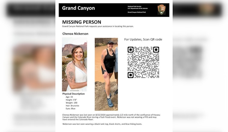 Search Underway for Gilbert Woman Missing After Grand Canyon Flash Flood