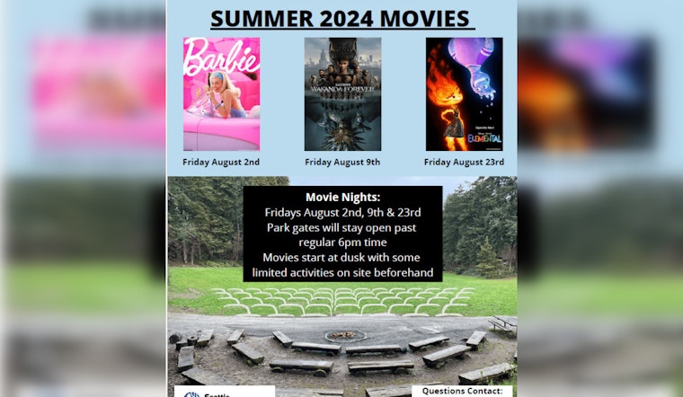 Seattle's Camp Long Unveils Free Outdoor Movie Series for August Evenings