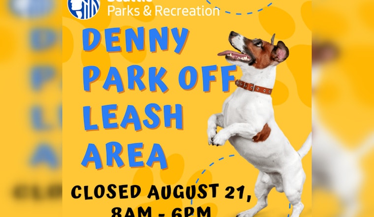 Seattle's Denny Park Dog Area Closed for Tree Maintenance on August 21st
