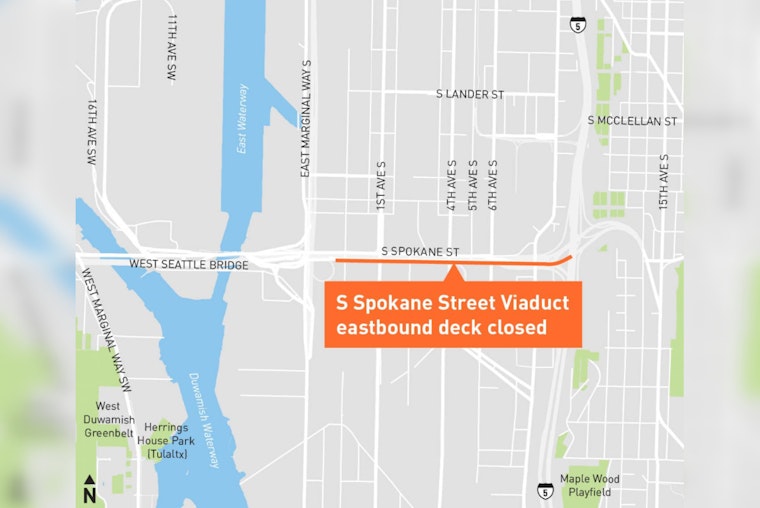 Seattle's South Spokane Street Viaduct Undergoes Critical Repairs, Traffic Reroutes and Night Closures Expected
