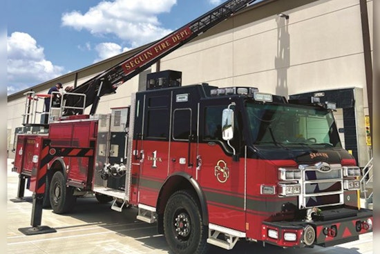 Seguin Fire Department Celebrates New Ladder Truck with Traditional "Push-In" Ceremony