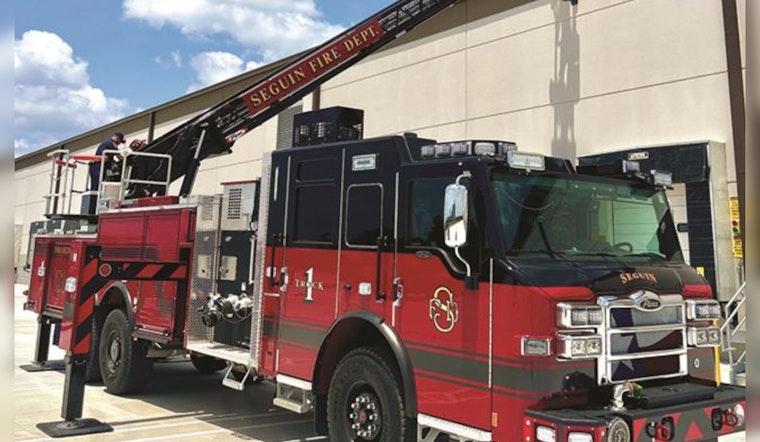Seguin Fire Department Celebrates New Ladder Truck with Traditional "Push-In" Ceremony