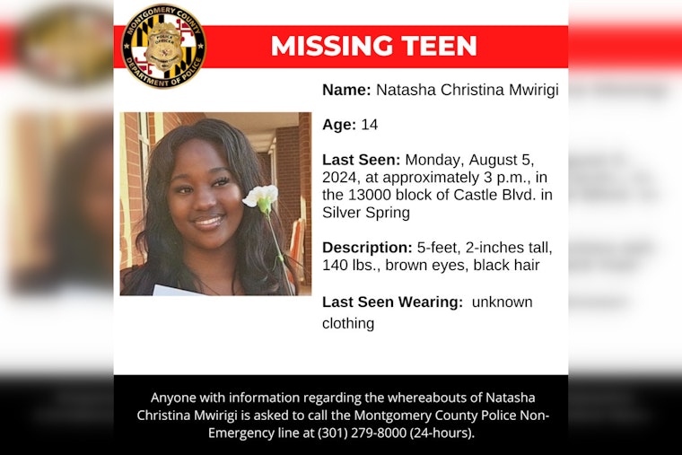 Silver Spring Community Urged to Aid in Search for Missing Teen Natasha Mwirigi