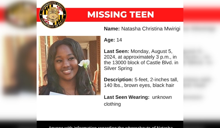 Silver Spring Community Urged to Aid in Search for Missing Teen Natasha Mwirigi