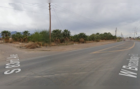 Spectacular Blaze Engulfs Over 100 Palm Trees at Tolleson Farm Amid Storm