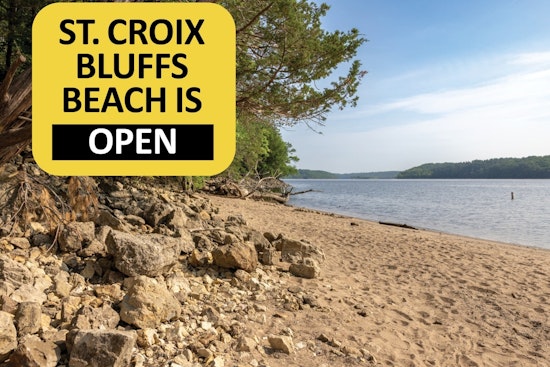 St. Croix Bluffs Beach Reopens with Caution Advised Amid Blue-Green Algae Concerns