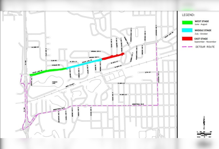 St. Louis Park Commuters Brace for Traffic Disruptions from Cedar Lake Road and Minnetonka Boulevard Closures