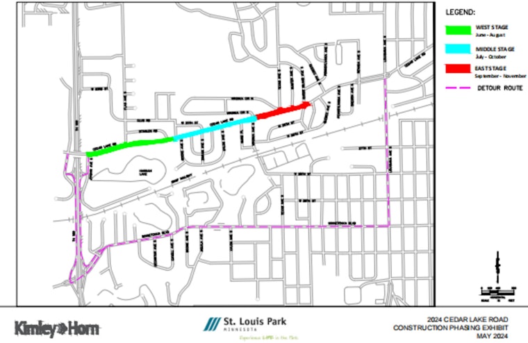 St. Louis Park Grapples with Extensive Roadworks as Cedar Lake Road Project Advances