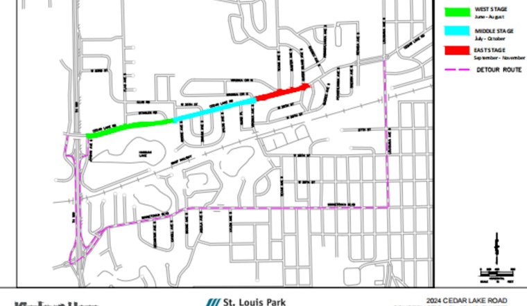 St. Louis Park Grapples with Extensive Roadworks as Cedar Lake Road Project Advances