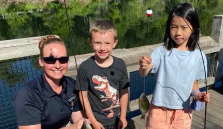 St. Louis Park Police Host "Fishing with a Cop" to Bond with Community Youth at Wolfe Park