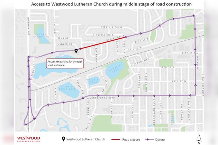 St. Louis Park Roadwork Advances, Cedar Lake Road Closure and Traffic Updates