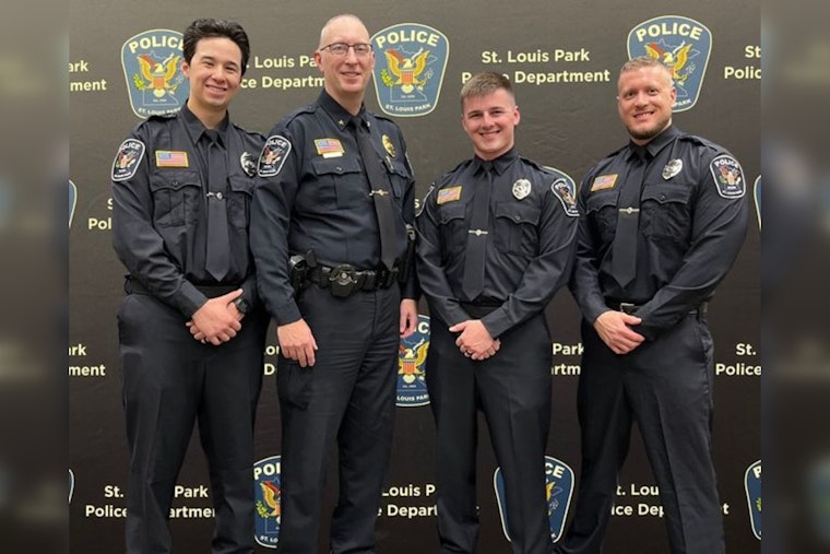 St. Louis Park Welcomes Three New Officers to Police Department in Commitment Ceremony