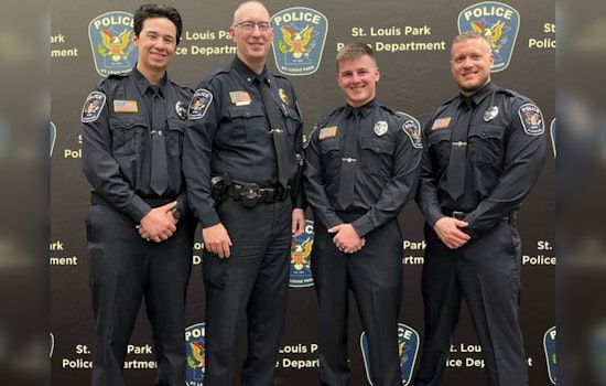 St. Louis Park Welcomes Three New Officers to Police Department in Commitment Ceremony