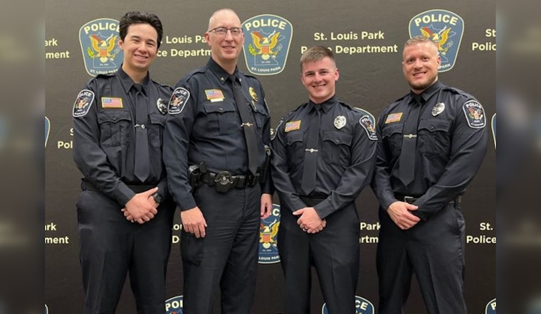 St. Louis Park Welcomes Three New Officers to Police Department in Commitment Ceremony