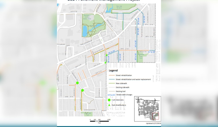 St. Louis Park's 2024 Pavement Project Advances, Urging Resident Participation for Phase 2
