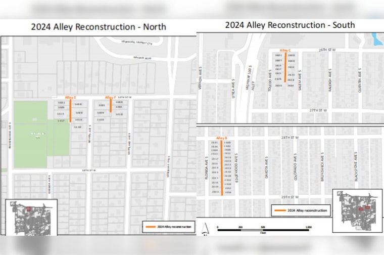 St. Louis Park's Alley Reconstruction Progresses on Schedule, Alleys E, F, and B Nearing Completion