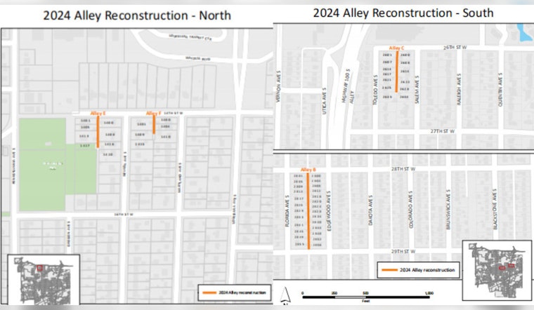 St. Louis Park's Alley Reconstruction Progresses on Schedule, Alleys E, F, and B Nearing Completion