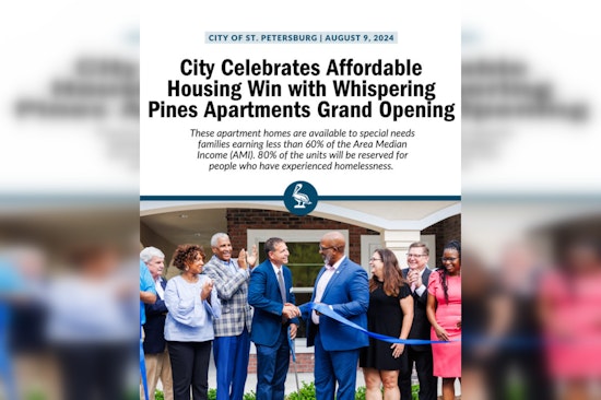St. Petersburg Unveils Whispering Pines Apartments, Expanding Affordable Housing Options