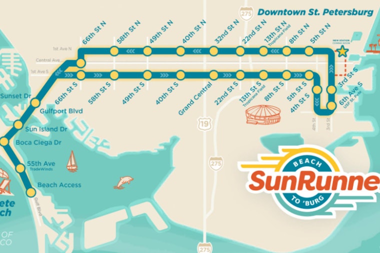 St. Petersburg's SunRunner Expansion New Station to Enhance Downtown Pier Accessibility by 2024