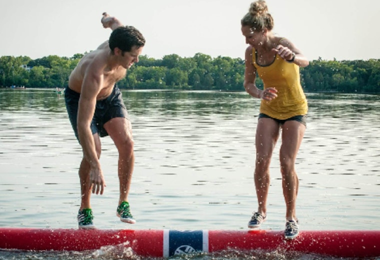 Step Back in Time and Test Your Balance at Cleary Lake's Log Rolling Event