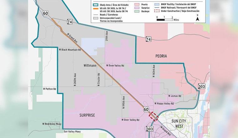 Surprise and Peoria Residents Invited to Open House on US 60 Corridor's Future Transport Plans