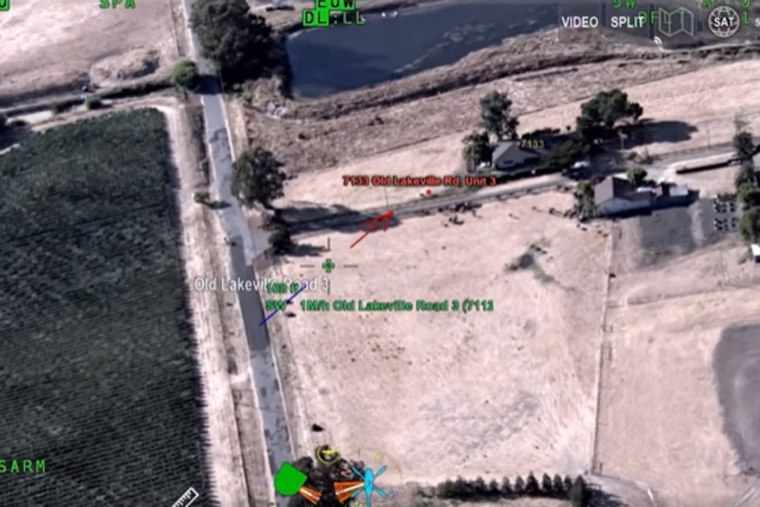 VIDEO: Swift Action by Sonoma Emergency Services and Sheriff's Helicopter Prevents Spread of Fire on Old Lakeville Road