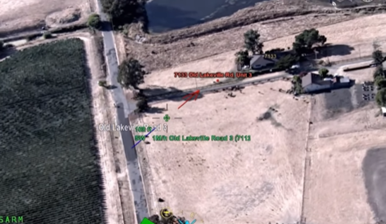 VIDEO: Swift Action by Sonoma Emergency Services and Sheriff's Helicopter Prevents Spread of Fire on Old Lakeville Road