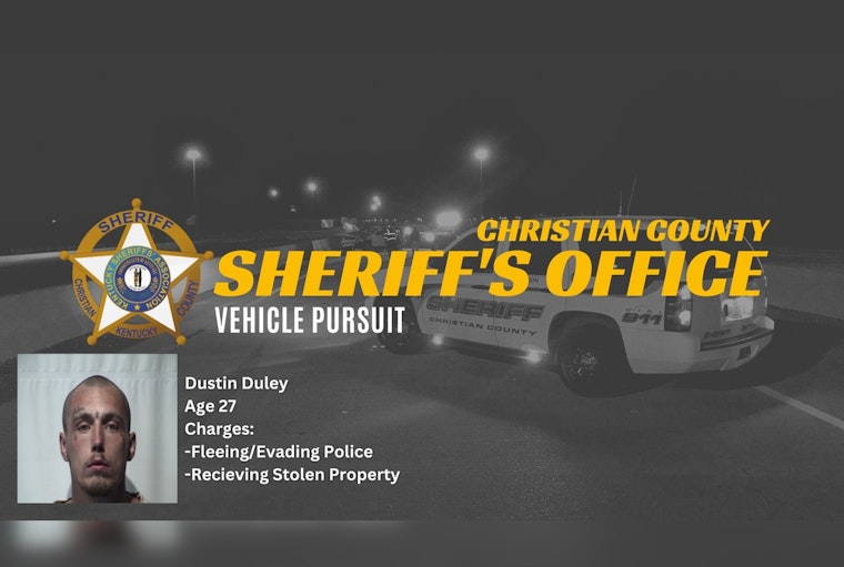 Tennessee Man Arrested in Kentucky After Interstate Chase Involving Stolen Vehicle from Nashville