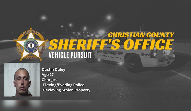 Tennessee Man Arrested in Kentucky After Interstate Chase Involving Stolen Vehicle from Nashville