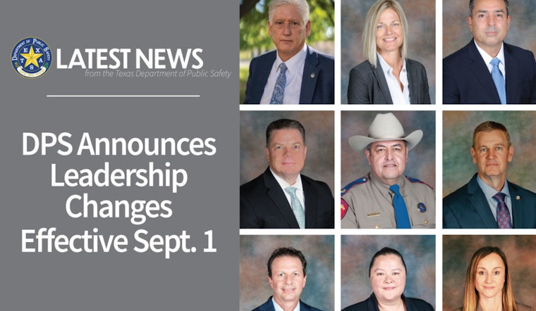 Texas DPS Announces Major Leadership Changes Amidst Retirements, New Roles Effective September 1
