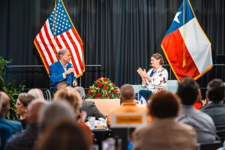 Texas Governor Greg Abbott Touts State's Economic Triumphs at Portland Chamber of Commerce Event