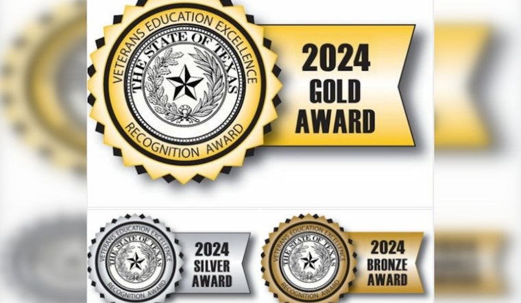 Texas Honors 24 Schools with 2024 Veteran Education Excellence Award for Supporting Veterans' Academia