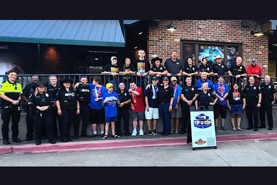 Texas Officers Swap Handcuffs for Menus to Raise Funds for Special Olympics at Local Texas Roadhouse Events