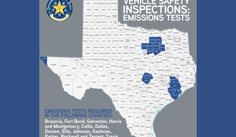 Texas to Cease Mandatory Non-Commercial Vehicle Safety Inspections in 2025, Emissions Testing to Continue in Major Cities