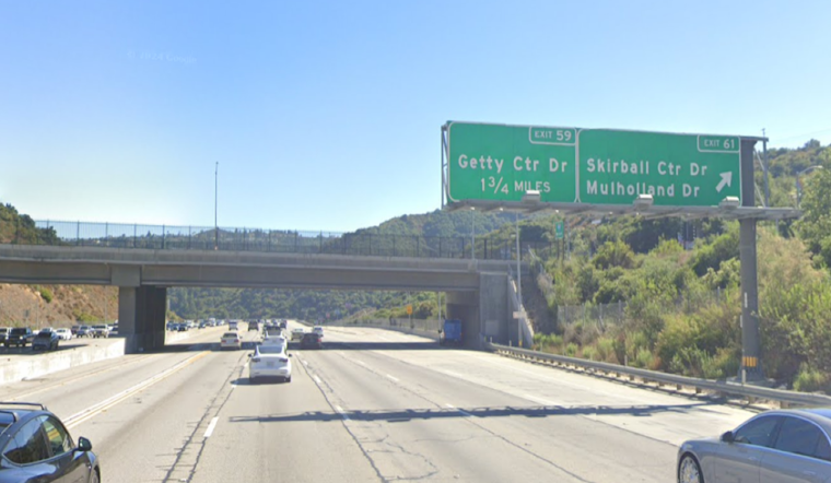 Three Hospitalized, Traffic Jam on 405 Freeway After Multi-Vehicle Crash Near Mulholland Drive