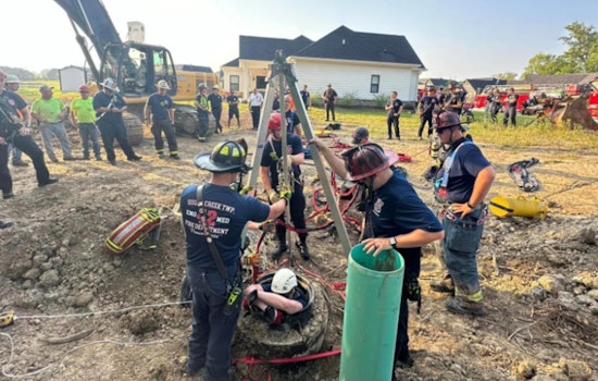 Three Workers Rescued from Manhole in Hancock County, One Hospitalized After Emergency Response
